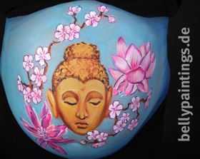 Bellypainting "Buddha"