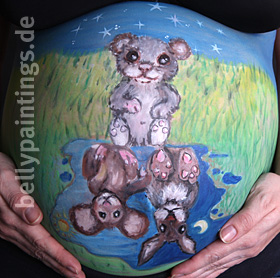 Bellypainting Little Bear