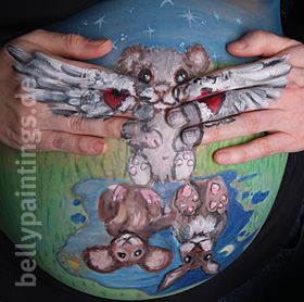 Bellypainting Little Bear