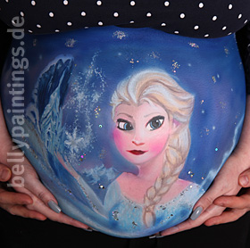Bellypainting Frozen
