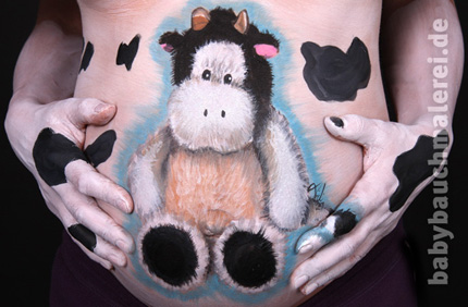 Bellypainting „Cow"