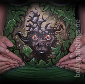 Bellypainting Fire cone goblin