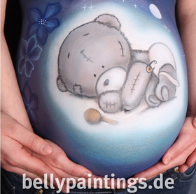 Bellypainting "Little Teddy"