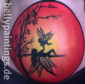 Bellypainting "Fairy child"