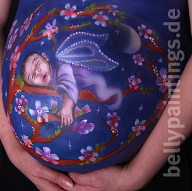 Bellypainting „Sleepy child"