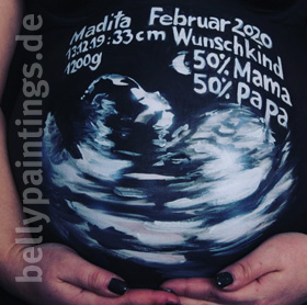 Bellypainting „Ultrasound image"