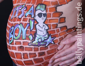 Bellypainting Punk-Baby