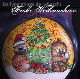 Babybauchbemalung Wookienachten