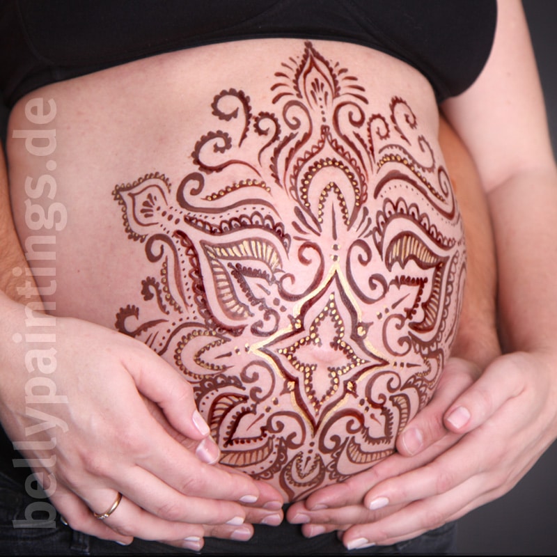 Bauchbemalung Henna